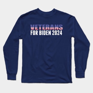 Veterans for Biden 2024 Long Sleeve T-Shirt